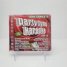 New & Sealed PARTY TYME KARAOKE: Love Songs 3 w/Booklet 2007 CD+G picture
