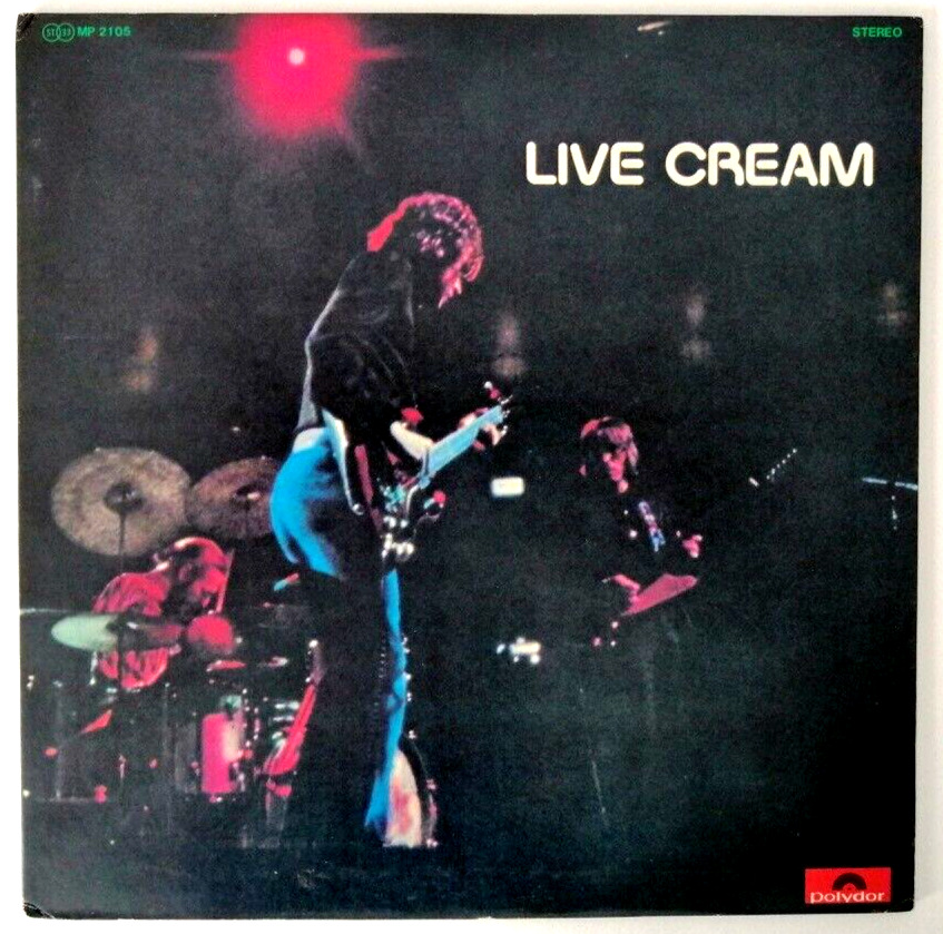 Cream - Live Cream  - Jack Bruce - Clapton - Japan Vinyl Insert - MP 2105