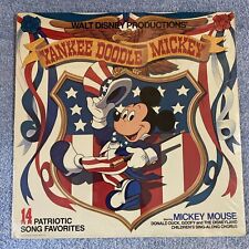 Walt Disney Productions Yankee Doodle Mickey 1980 Vintage Vinyl Record LP Minnie picture