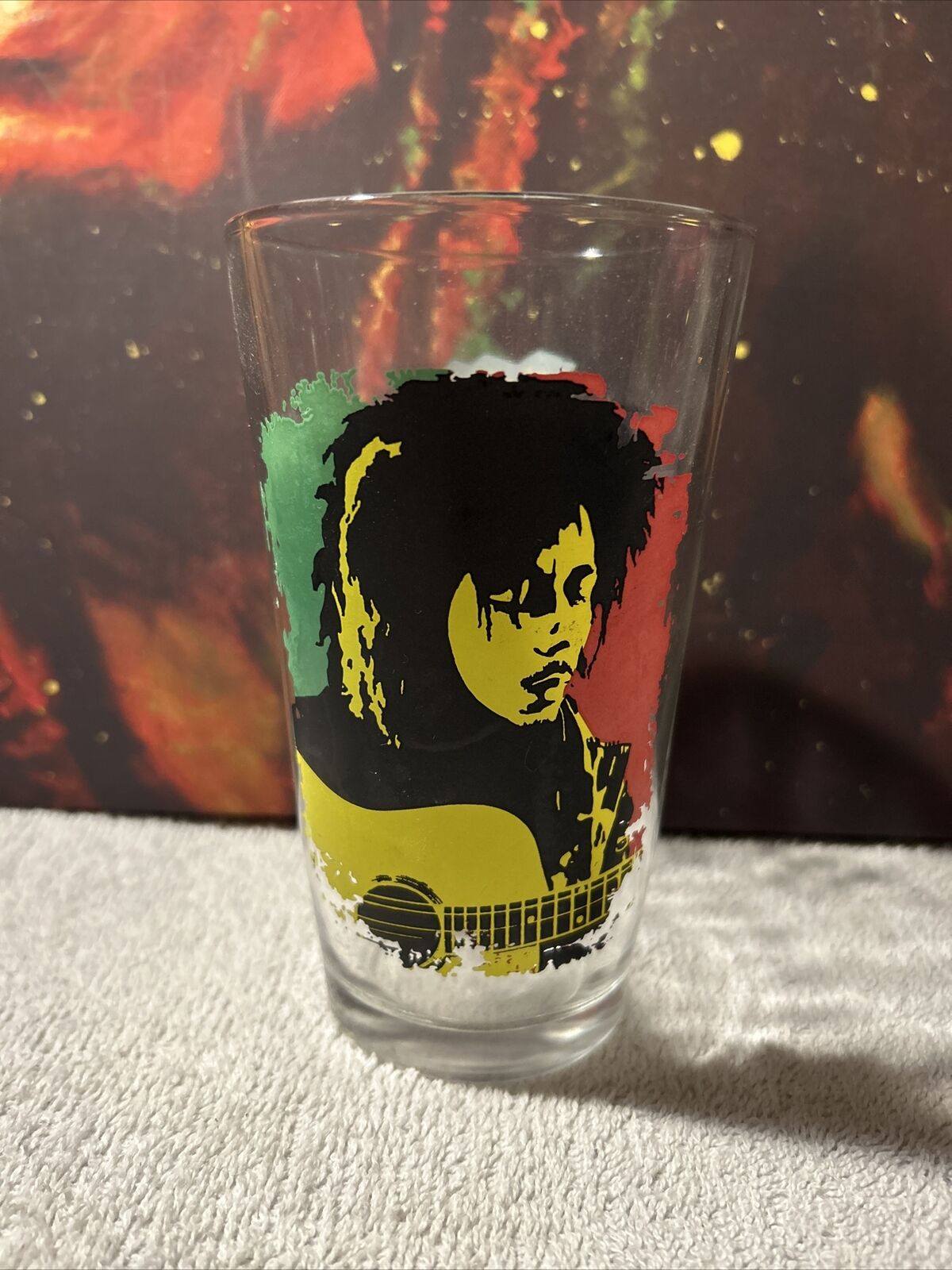 Bob Marley Pint Beer Glass Reggae Collectors Glass