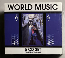 World Music - Italy - 75 Great Songs - 5-CD Set - BRAND NEW SEALED FREE S/H picture