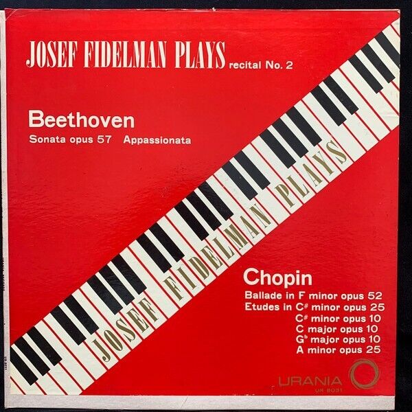 Beethoven-Josef Fidelman Plays Recital No. 2 UR-8031 Vinyl 12\'\' Vintage