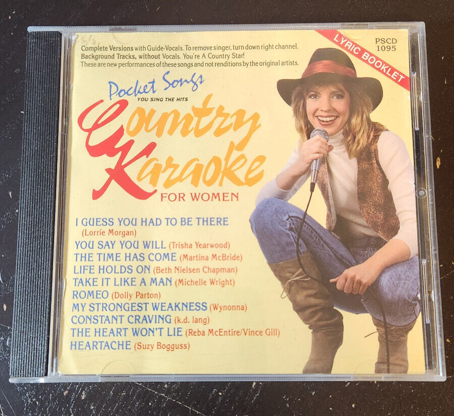 USED Pocket Songs Country Karaoke Women Recording Karaoke Country Music CD 1994
