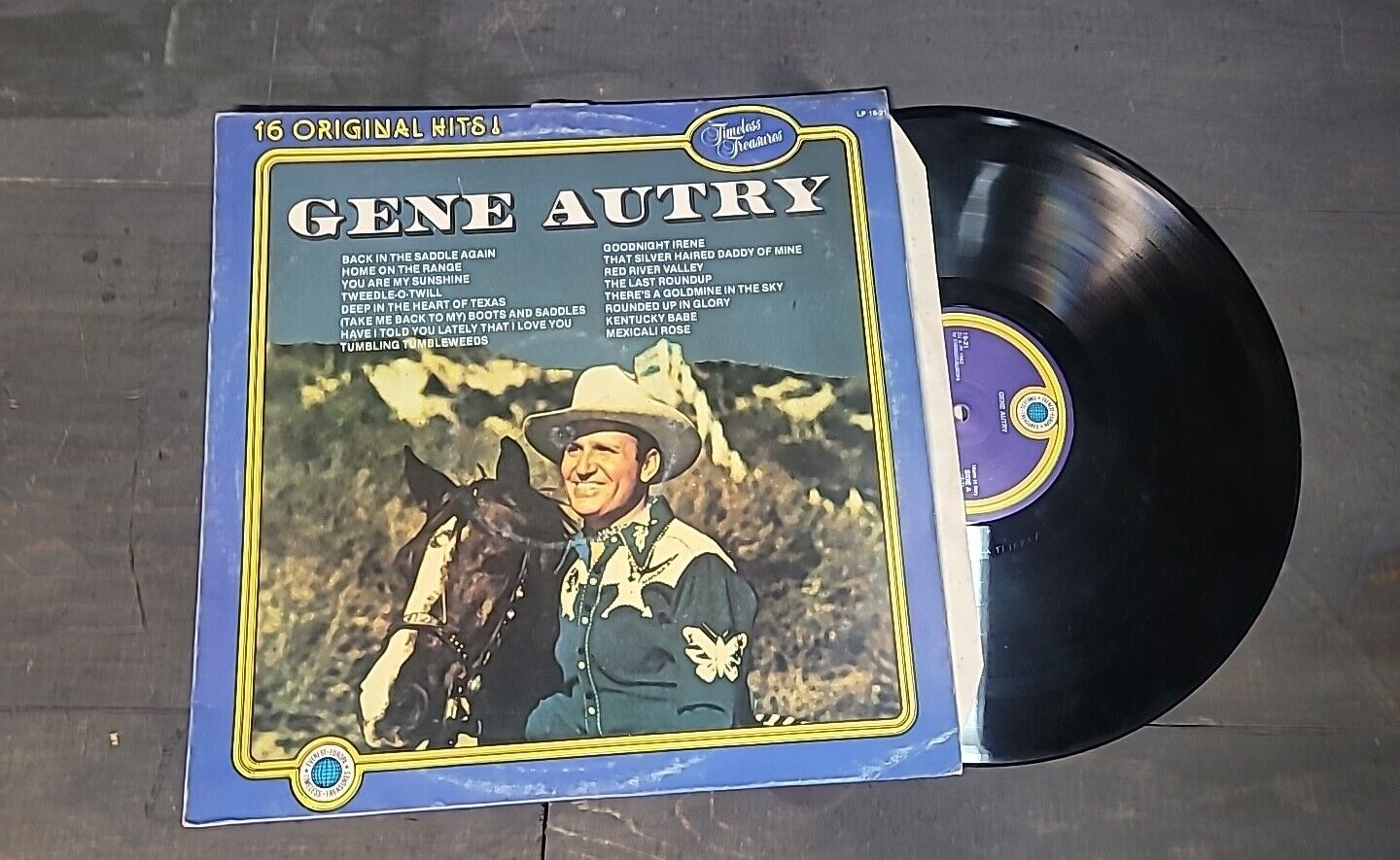 Gene Autry – Gene Autry 16 Original Hits LP-16-21 33RPM VINTAGE RARE VINYL 
