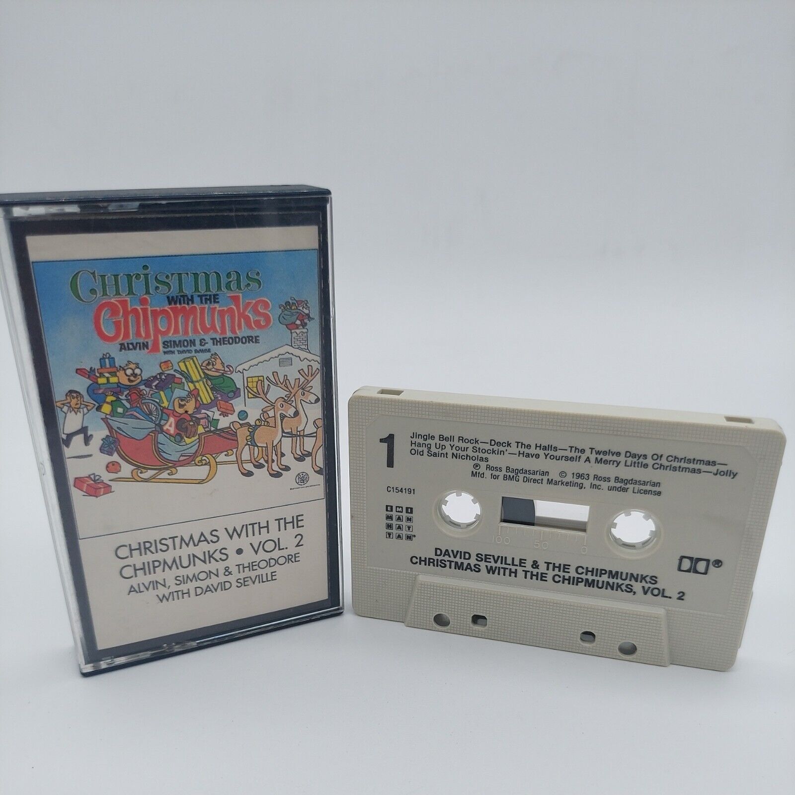 Vintage Christmas with the Chipmunks Cassette Tape, Vol. 2 Holiday Music Alvin..