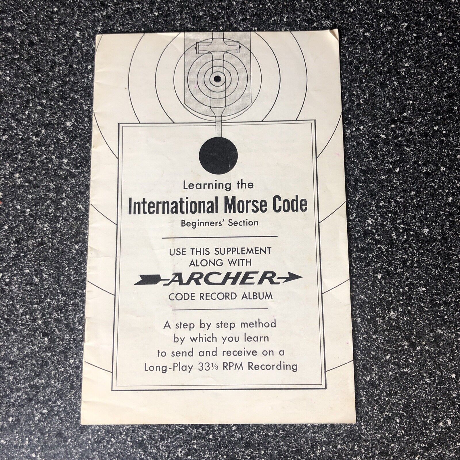Learning The International Morse Code Pamphlet Archer Radio Shack Morse Code
