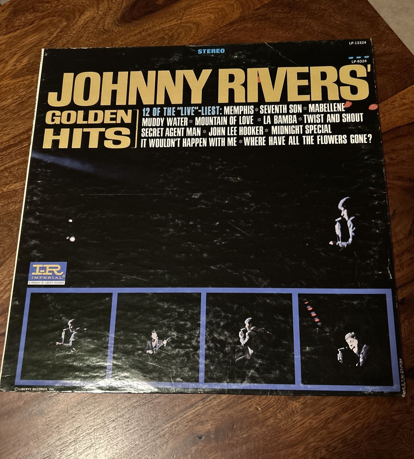 Vintage Johnny Rivers' Golden Hits ♫ 1967 Liberty Records Vinyl LP 12324