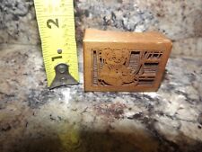 Vintage Miniature Music Box Lasercraft Wood Teddy Bear It’s A Small World picture
