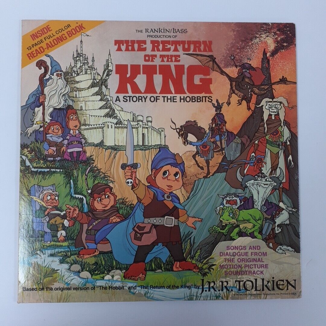 RANKIN/ BASS The Return Of The King LP Disneyland 3822 1980 RARE W/ BOOK