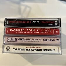 Cassettes Lot Compilations Soundtrack 90s X-Files alternative heavy metal grunge picture