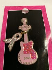 HARD ROCK CAFE BREAST CANCER 2009 GUITAR PINKTOBER PIN BADGE picture