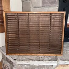 Vintage Napa Valley 100 Cassette Tape Holder Wood Wooden Wall Rack 24x19x3” MCM picture
