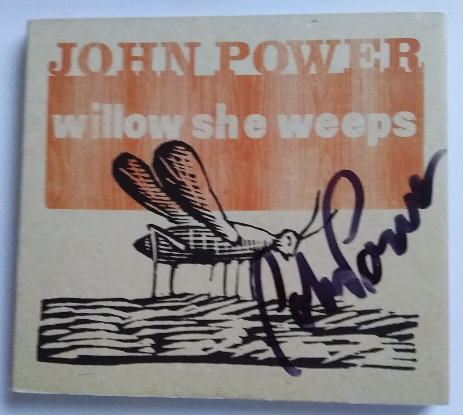 SIGNED John Power : Willow She Weeps CD Autograph