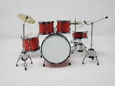 Miniature Drum Set RED Replica. For Display Only picture