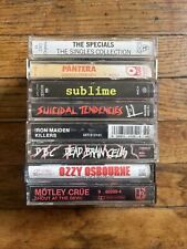 Vintage Lot Of 8 Empty Cassette Tape Jewel Case Hair Metal Hard Rock CASES ONLY picture