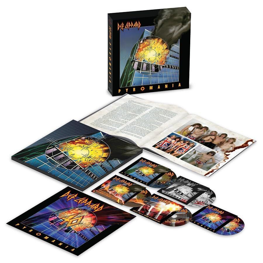 DEF LEPPARD FPYROMANIA 40th Anniversary Deluxe Limited Edition CD Blu-Ray Book
