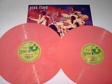 PINK FLOYD 2LP RARE PINK VINYL ALBUM ROGER WATERS DAVID GILMOUR LIVE 1970 V030 picture