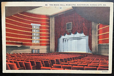 Vintage Postcard 1937 The Music Hall, Municipal Auditorium, Kansas City, MO picture