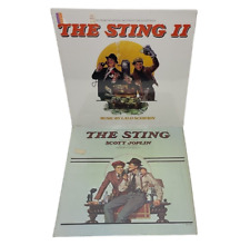 The Sting (VG) & The Sting II (SEALED) Soundtrack Vinyl LP Lot Jazz Ragtime picture