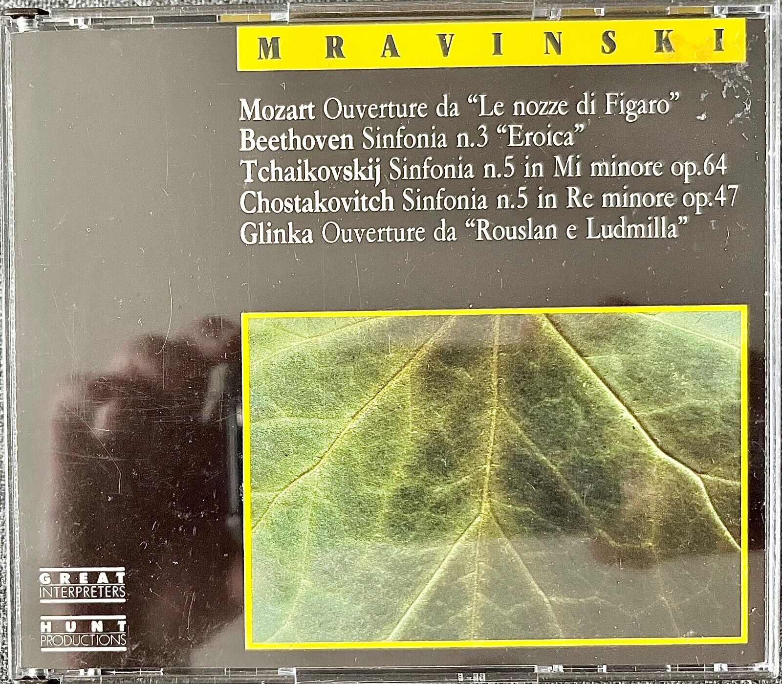 cd Mravinsky conducts Mozart, Beethoven, Tchaikovsky, Shostakovich, like new