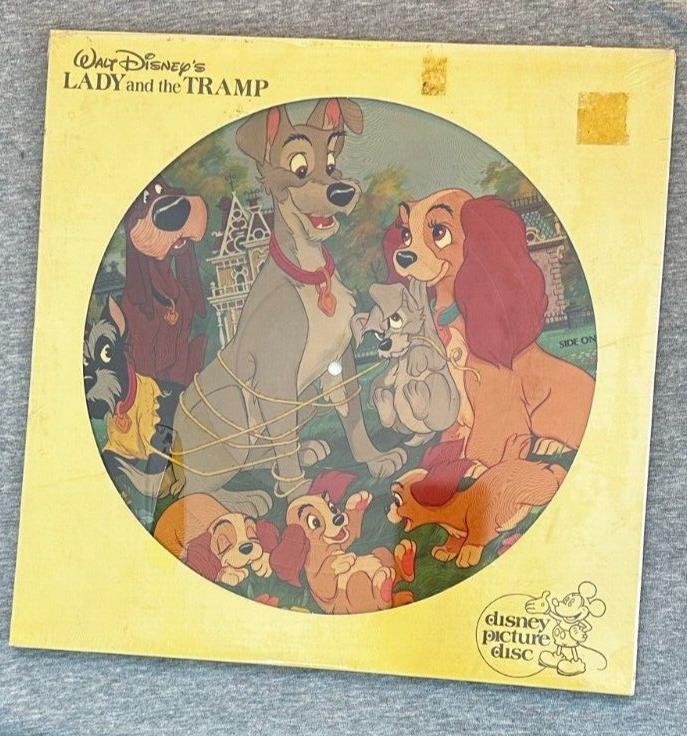 Vintage 1980’s Walt Disney Lady And The Tramp Soundtrack Picture LP - NEW SEALED