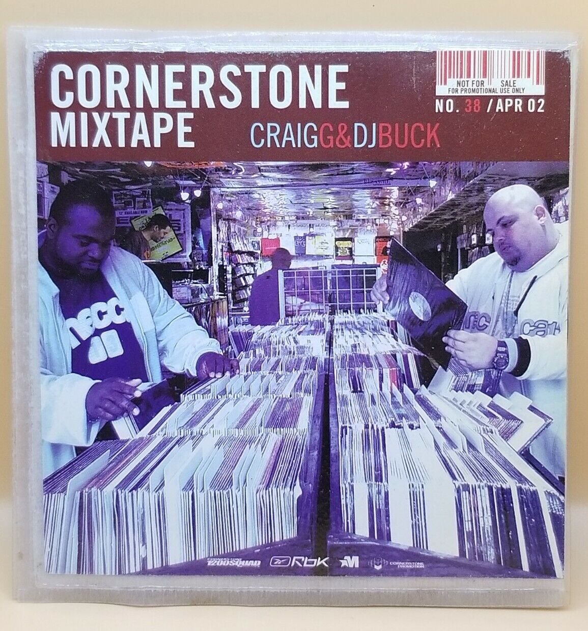 CORNERSTONE MIXTAPE #38 APRIL 2002 2X CD MIXED PROMO 49 TRACKS CRAIG G, DJ BUCK