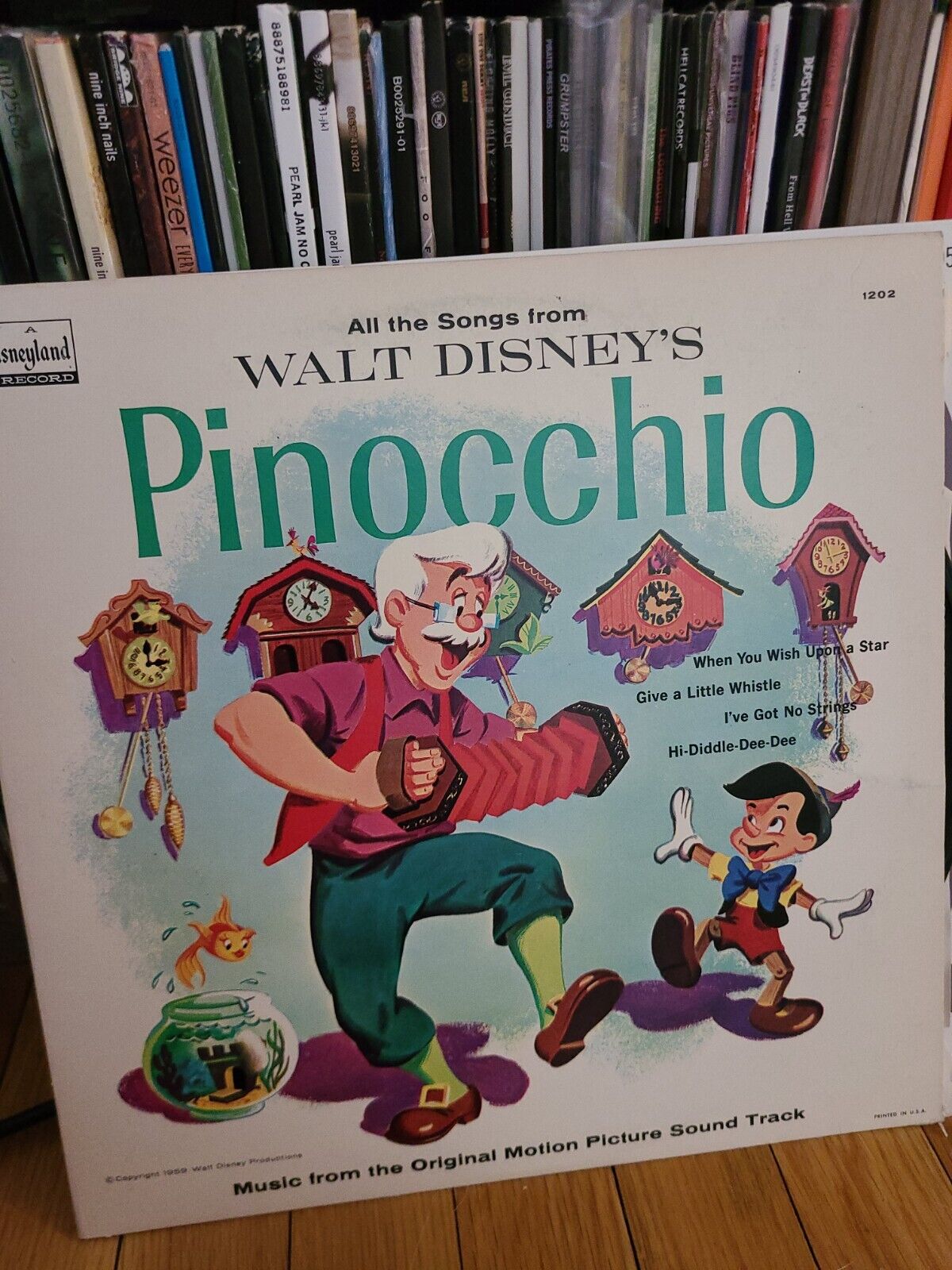 Vintage, Pinocchio , Disney - Original Vinyl LP Album 1963 Soundtrack