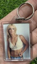 Britney Spears Vintage Keyring Early 2000s Clear Acrylic Photo Keychain Rare picture