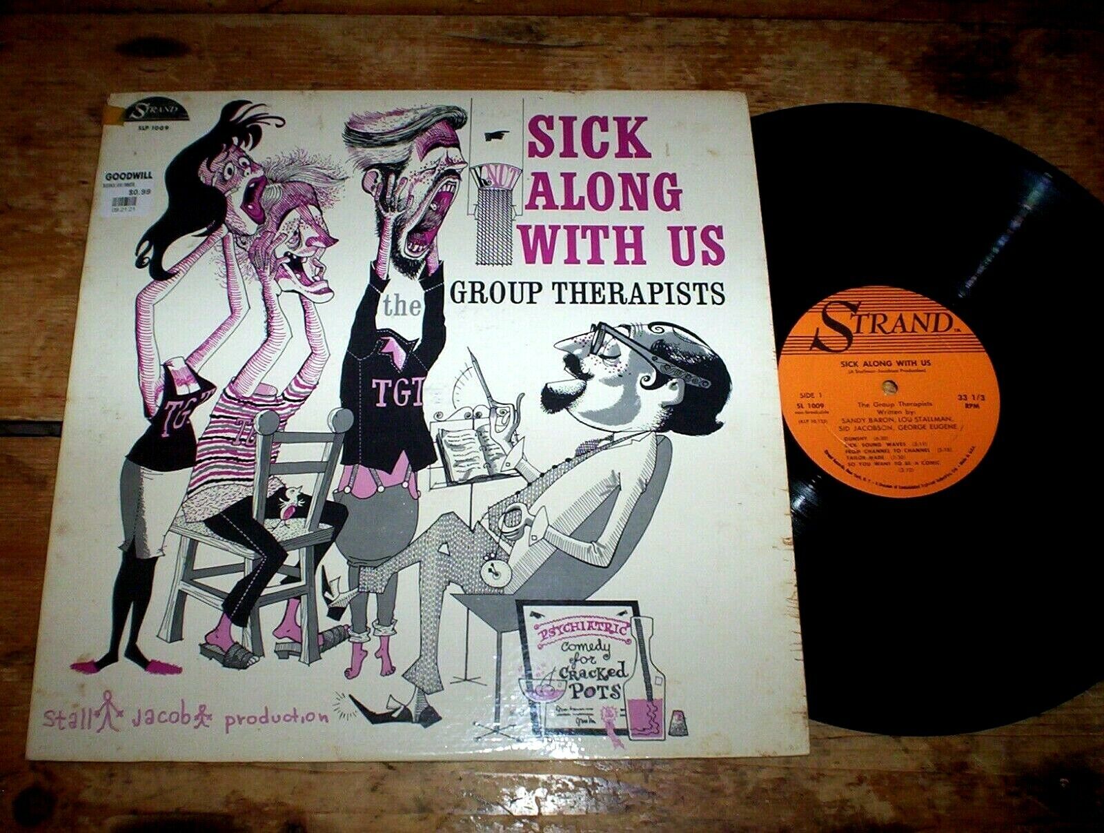 THE GROUP THERAPISTS sick along with us ORIG Strand Records LP # SLP 1009 VG+