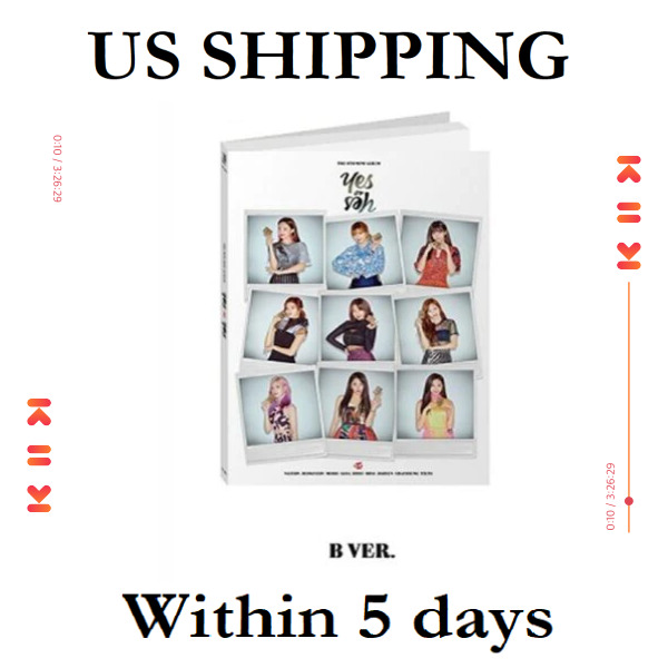 *US SHIPPING Twice-[Yes Or Yes] 6th Mini Album B Version CD+PhotoBook+Card