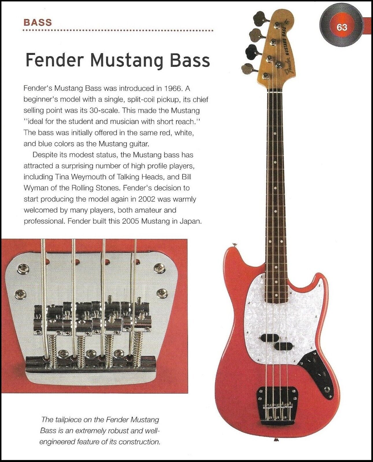 2005 Fender Mustang Bass + 2002 Floral Telecaster guitar history article