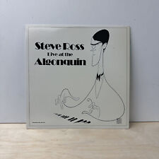 Steve Ross - Live At The Algonquin - Vinyl LP Record - 1982 picture