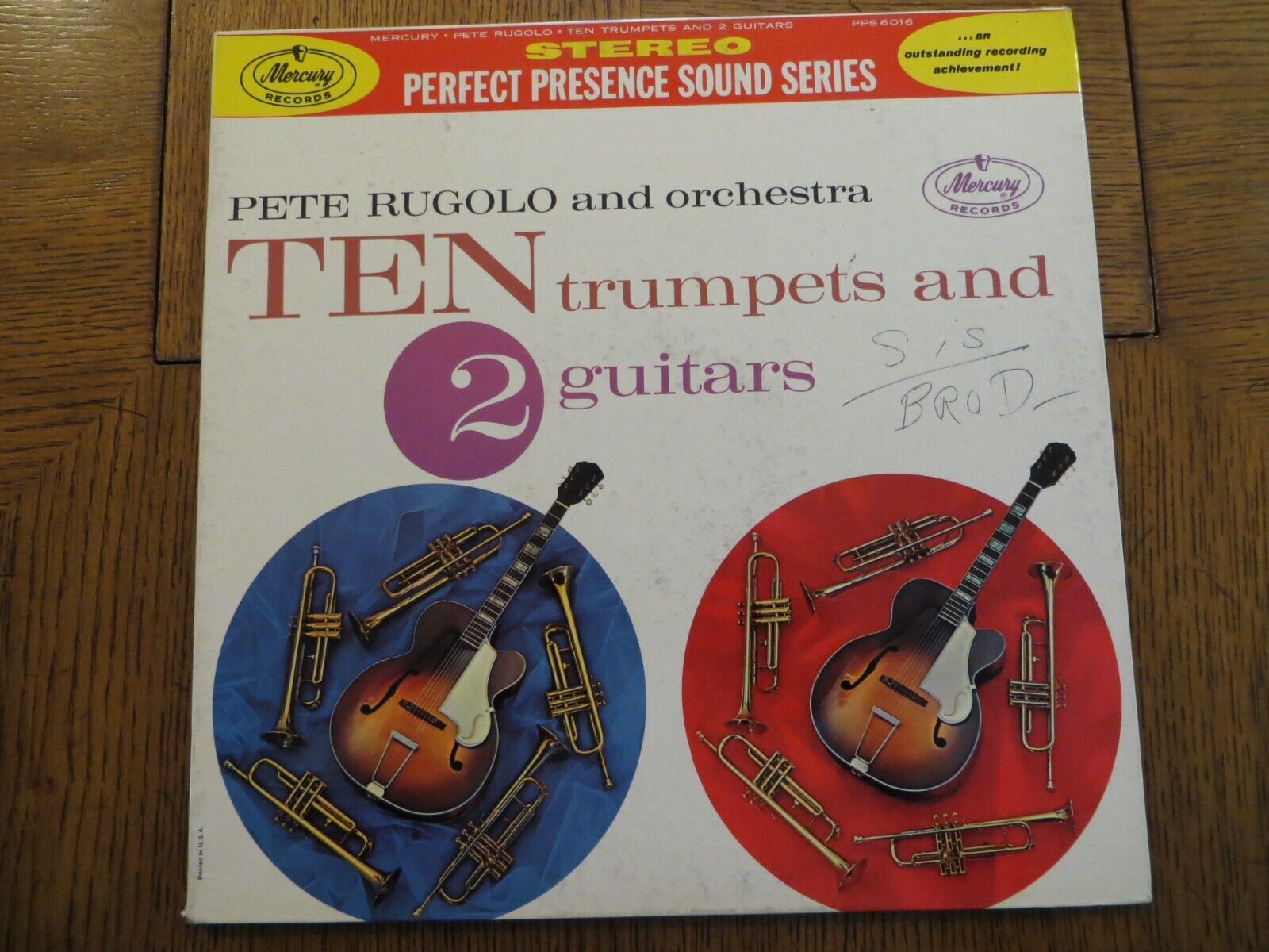 Pete Rugolo & His Orchestra – Ten Trumpets And 2 Guitars – 1961 - Vinyl LP VG+