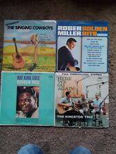 FOUR VINTAGE COUNTRY WESTERN VINYL RECORD ALBUMS picture
