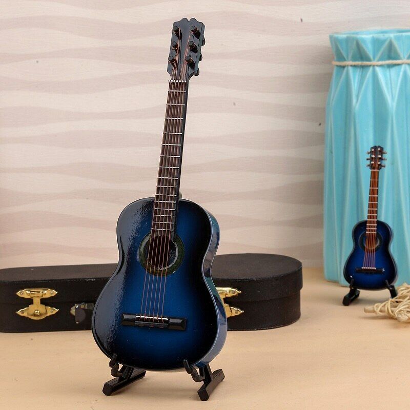 Spot goods Musical  Ornament Mini Classical Guitar Wooden Miniature Model