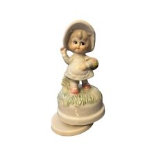 Vintage Japanese Rotating Music Box Porcelain Girl Price Products picture