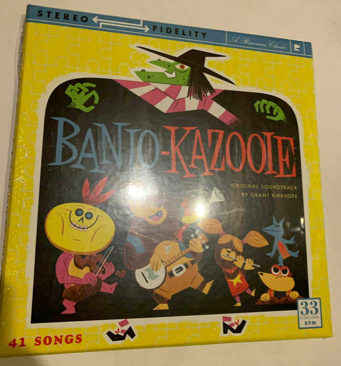 Banjo-Kazooie Video Game Vinyl Record Soundtrack 4 LP  Box Set With Dust Cover
