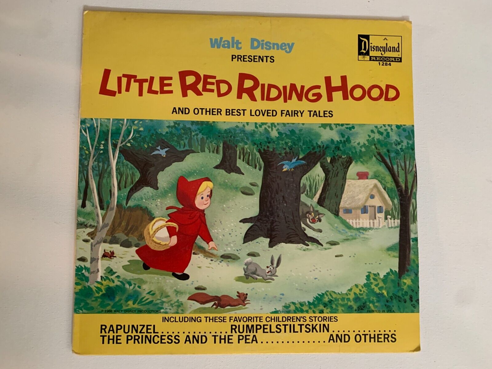1968 Walt Disney Little Red Riding Hood and other Fairy Tales HTF Vinyl Record
