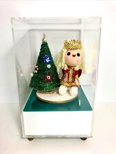 Vtg Christmas Music Box MCM Acrylic Spins Berman Anderson  Plays Silent Night picture