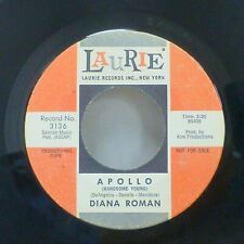 Diana Roman TEEN Apollo (Handsome Man) / Benny on LAURIE promo STRONG VG+ jr2427 picture