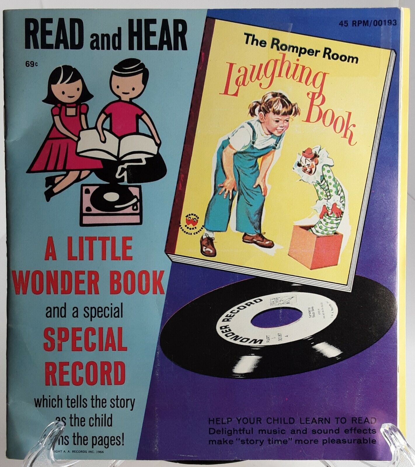 The Romper Room Laughing Book 45 RPM Record Mid-Century Modern Media