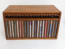 Vintage Mid Century Kalmar Designs Teak Wood 20 Slot CD Holder Thailand picture