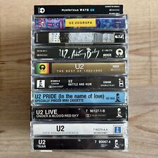Lot of (10) U2 Cassette Tapes: RARE Joshua Tree WAR Zooropa Achtung Baby Rattle picture
