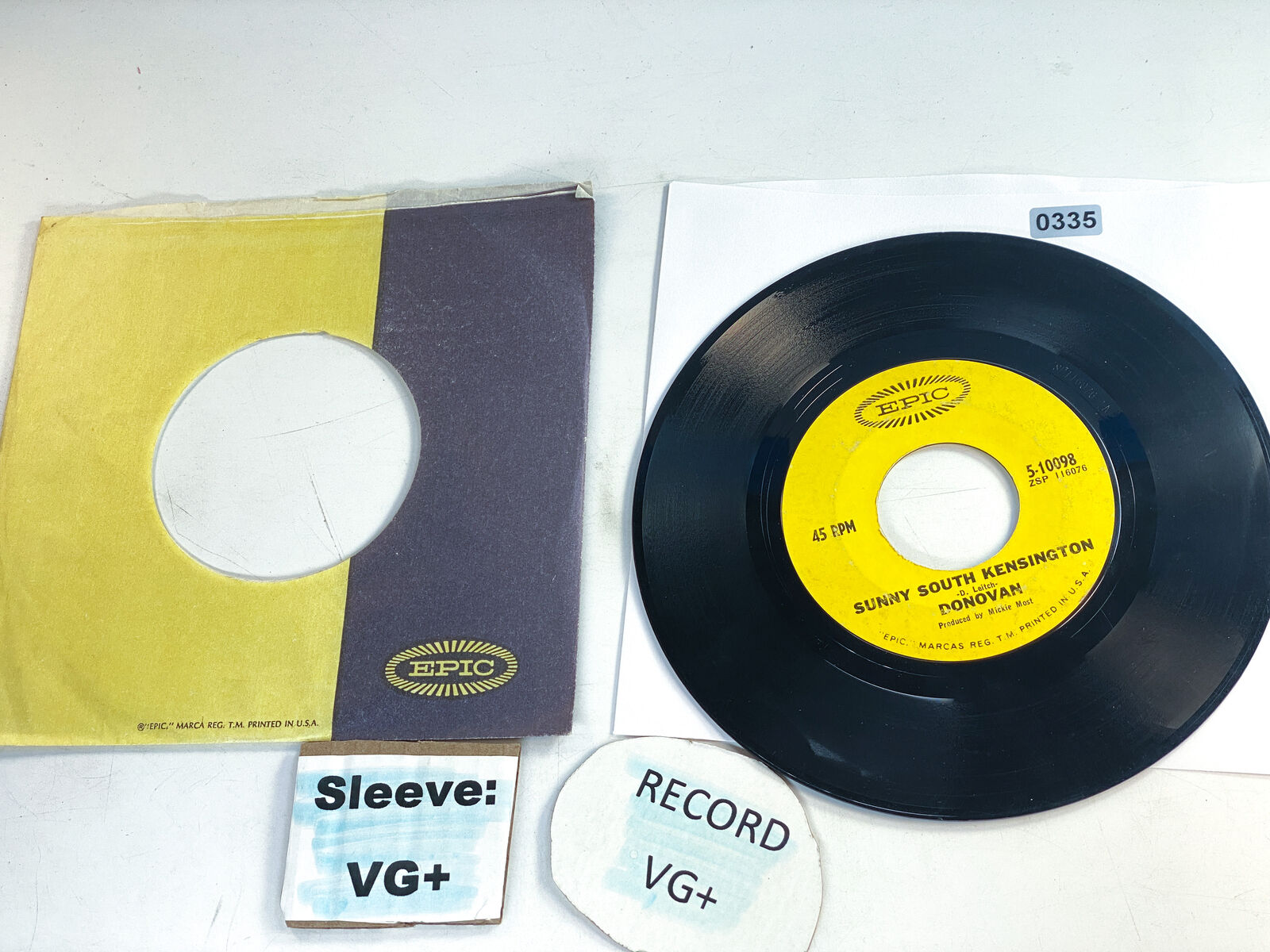 Donovan - Mellow Yellow 1966 VG+/VG+ Vintage Vinyl