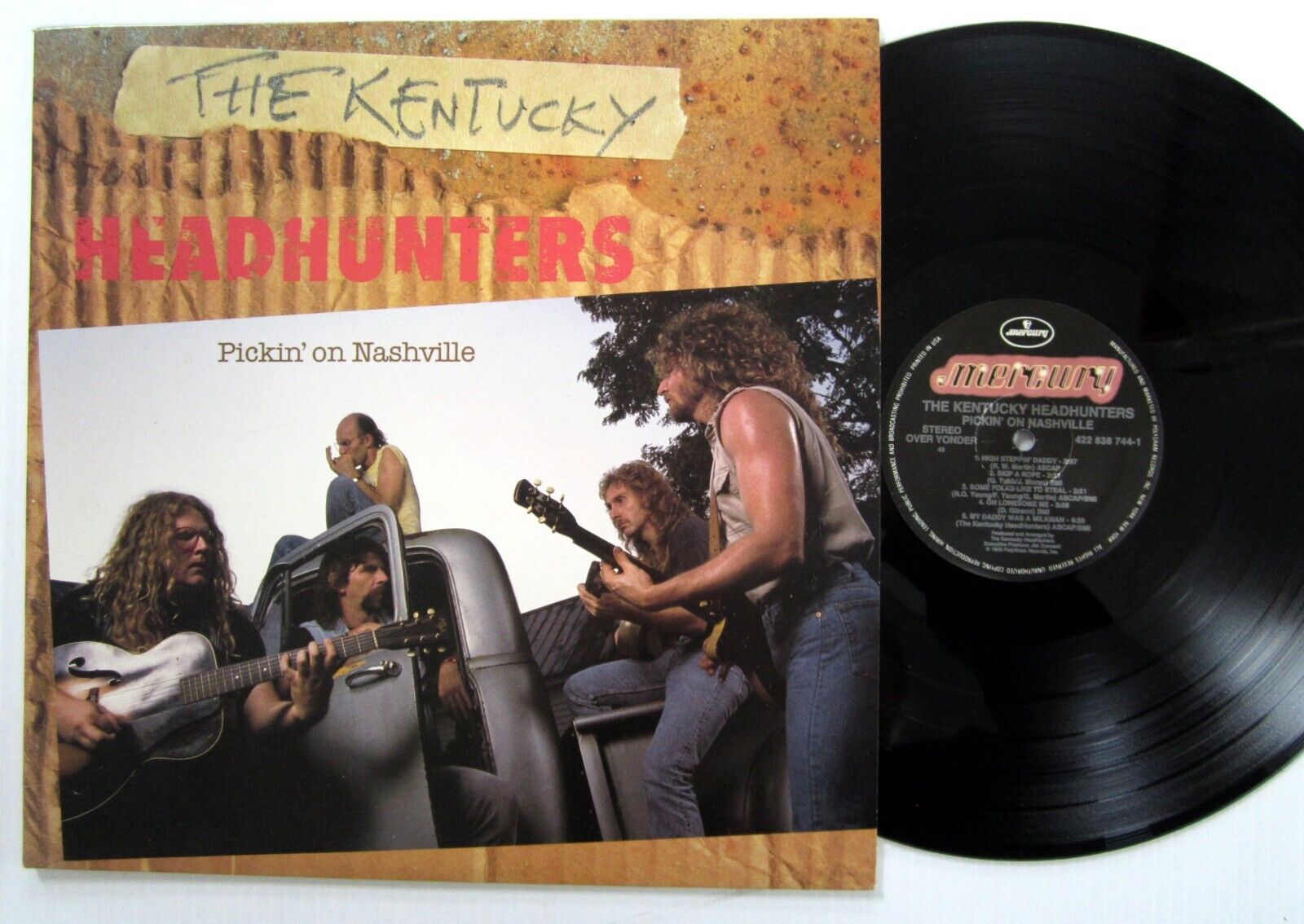 KENTUCKY HEADHUNTERS Pickin on Nashville LP country rock 1989 MINT- vinyl  a7793