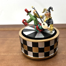 The Summit Collection Jester Clown Banjo Guitar Music, Sankyo Spinning Music Box picture