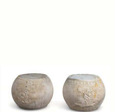 A pair Hand Carved Vintage Stone Drum picture