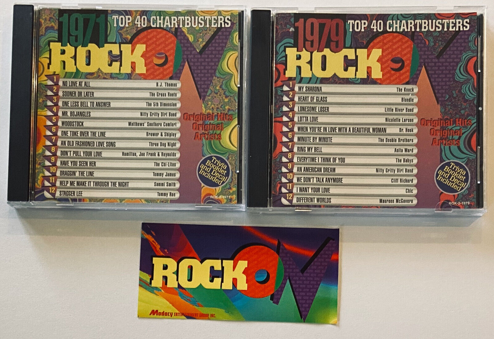 Rock On 1971 and 1979 CD Lot Knack Blondie Chic Babys Grass Roots Various