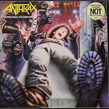Anthrax - Spreading The Disease LP Promo With Hype Sticker Megaforce / VG+ Cond. picture