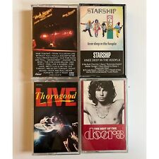 Vintage Lot of 4 Cassette Tapes Classic Rock Pop The Doors Bob Seger Starship picture